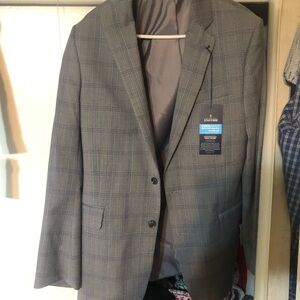 Stafford Gray Plaid Sport Coat